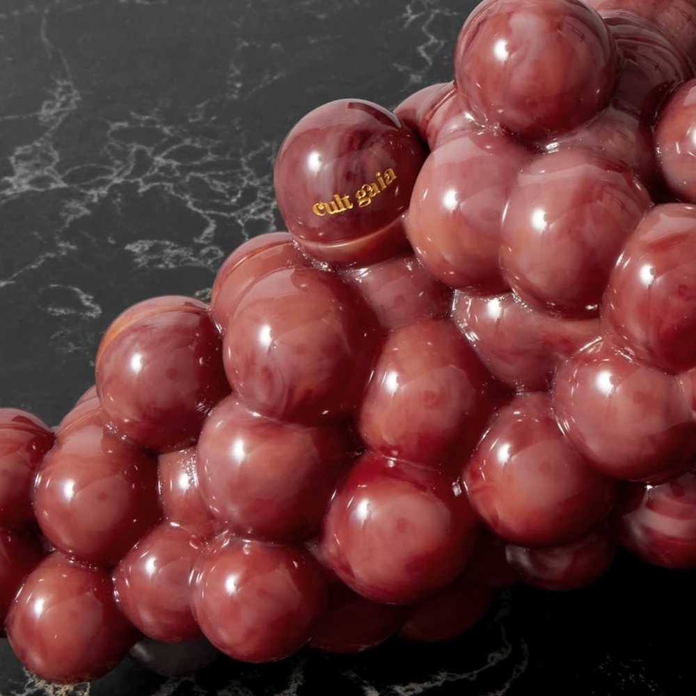 Cult Gaia Newest Red Grape Clutch Purse - Picture 10 of 16